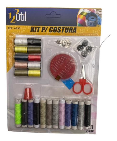 Kit De Costura Reparos De Emergência Prático 41 Peças 0