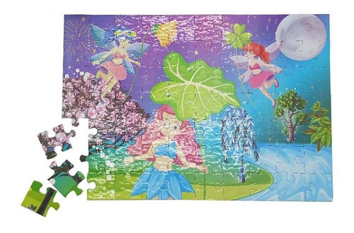 Rompecabezas Hadas Bosque Puzzle 70 Piezas Juego Didáctico 0
