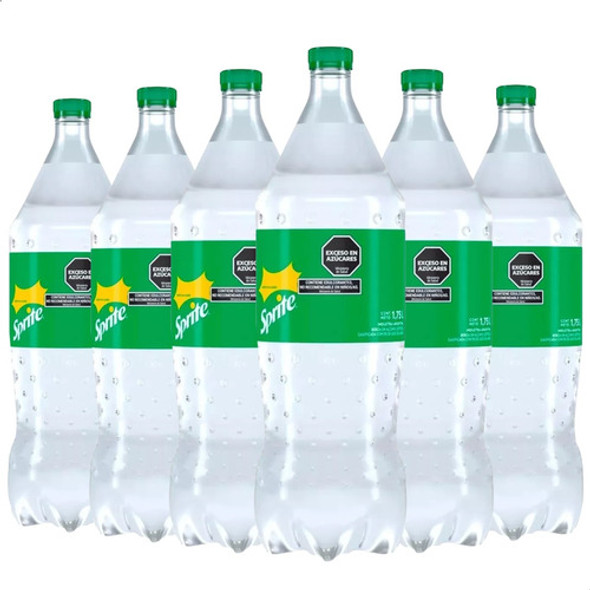 Sprite 1,75 Litros Original Comun Gaseosa Grande Pack X6 6u 0