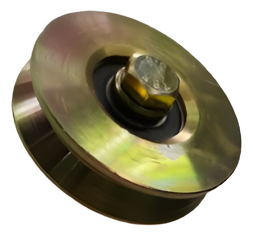 Rueda De Acero Para Portón 80mm Canaleta V 0