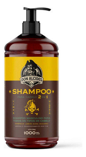 Shampoo 1l E 2x Grooming Lemon Bone Pente Duplo Don Alcides 1