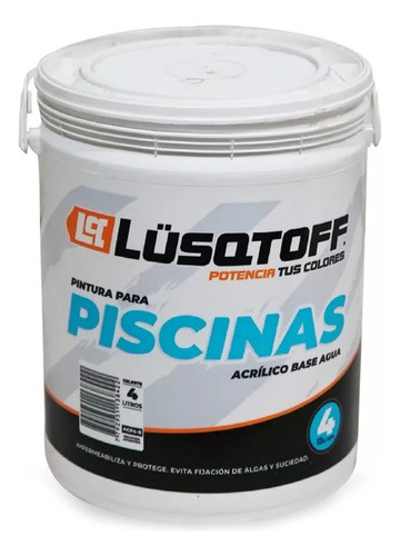 Pintura Acrílica Celeste Para Pileta Lusqtoff Acp4-8 Premium 1