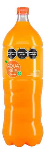Agua Saborizada Naranja Sin Gas Aquarius 2.25 Lt 1