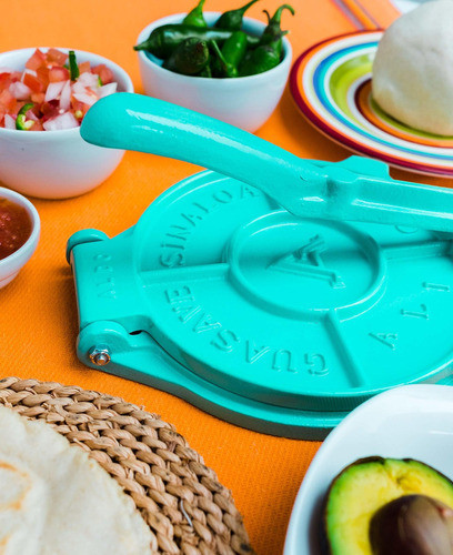 Prensa De Tortilla De 8 Pulgadas Turquoisa- Fabricante De T. 1