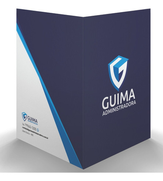 Pasta Personalizada Com Bolso - 150 Pastas 0