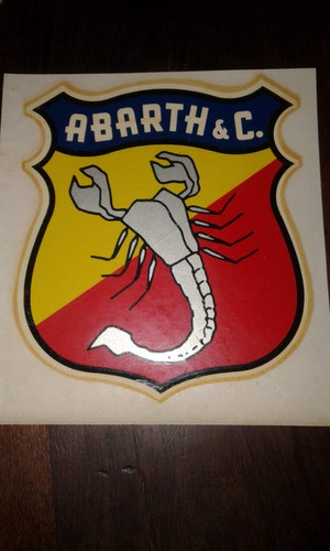 Abarth & C Auto Coche Antiguo Calco Al Agua 0