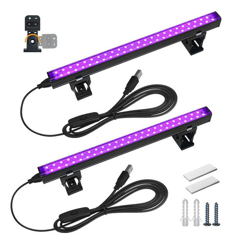 ~? Barrina Black Light Bar, 10w 1ft Usb Blacklight Strip Lig 0
