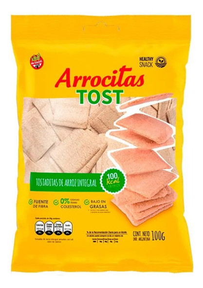 Pack X 6 Galletitas Arrocitas Tost De Arroz 120g Sin Tacc 0