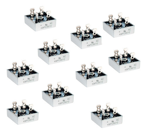 10 Unidades Puente De Diodo Rectificador 35a 1000v Kbpc3510 0
