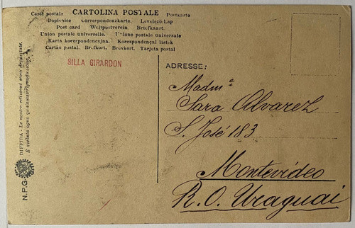 Antigua Postal, Casas Mazzanti, Palacio, Verona Italia 4p010 1