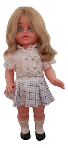 Antigüa Muñeca, Ropa Original Y Gran Tamaño 52cm, Impecable 1