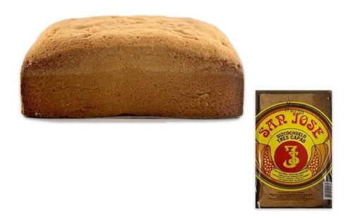 Bizcochuelo Vainilla 3 Capas Rectang. San Jose X 600g 0