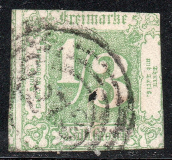 Alemania - Thurn Y Taxis Norte Sello Deteriorado X 1/3  1862 0