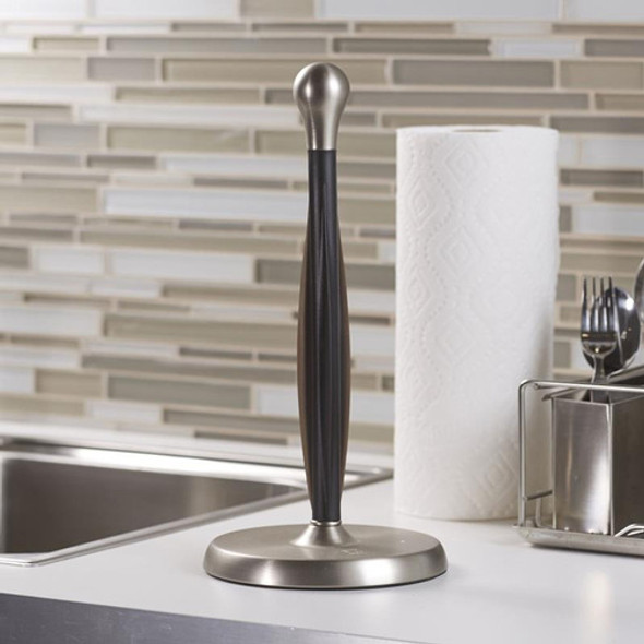 Soporte Papel Cocina Negro/nickel Tug Umbra 1