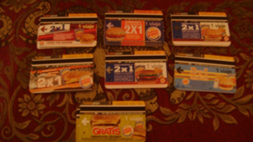 Tarjetas Subtepass Serie Burger King 2 Gratis 2 Por1serie 74 1