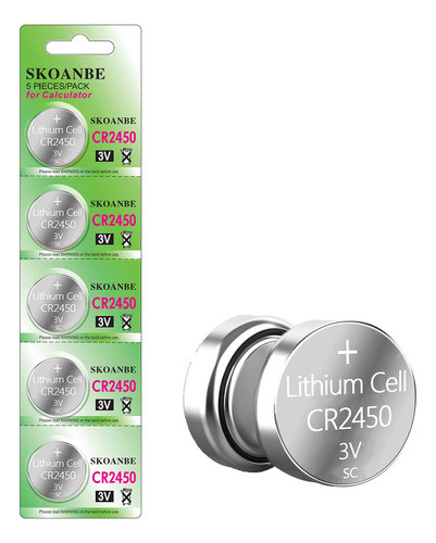 Skoanbe Paquete De 5 Cr2450, De Larga Duracin Y Alta Capacid 0