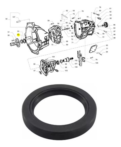 Reten Anterior De Caja De Cambio Daily Iveco 503355647 0
