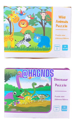 Rompecabeza Puzzle Infantil Animales X2 V2 0