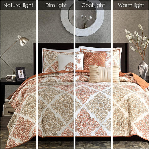Madison Park Claire Quilt Modern Design - All Season, Juego 1