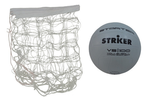 Red De Voley 5mts + Pelota Striker Voleibol 0