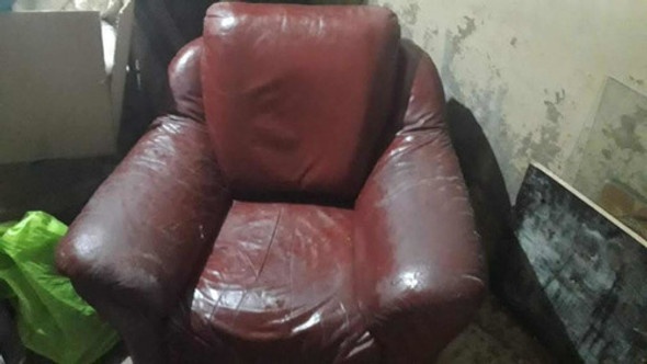 Sillón Cuero 1 Cuerpo Apoyabrazos Amplio Cómodo 0