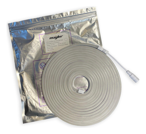 Rolo Neon Flex 12 Volts 12v 5 Metros Branco Frio 0