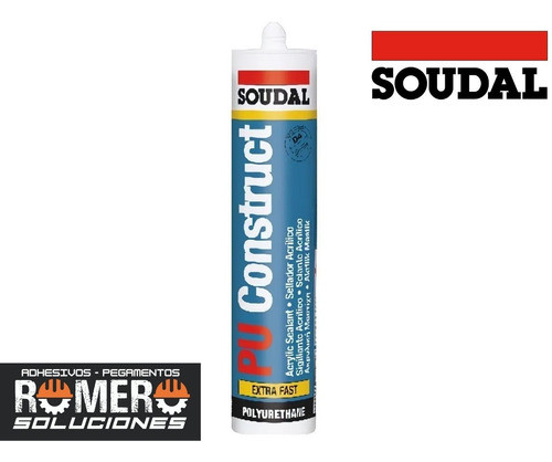 Adhesivo Poliuretanico Pu Construct Soudal 310 Ml 1