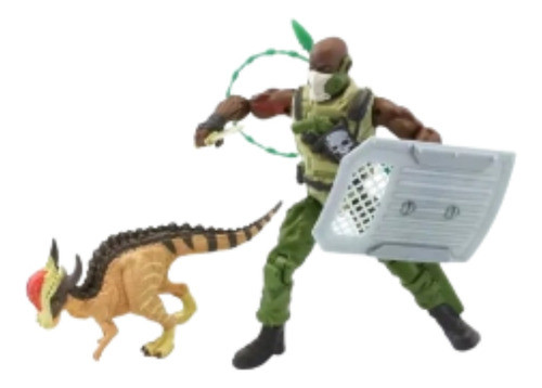 The Corps Jurassic Clash Titan Cazador Dino Con Accesorios 0