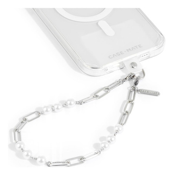 Colgante Para Teléfono Case-mate Con Perlas Plateadas Con De 0