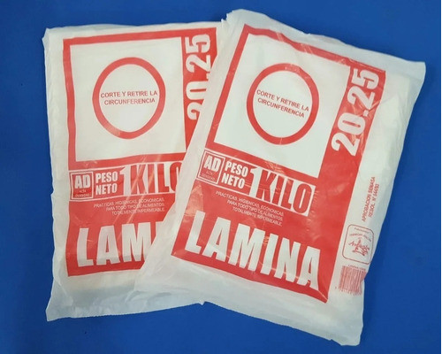 Separador Freezer Lamina 20x25 Alimentos Folex Fiambre 1kg 0