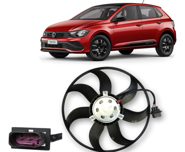 Electroventilador Volkswagen Polo Track 2023 Motor Y Pala 0