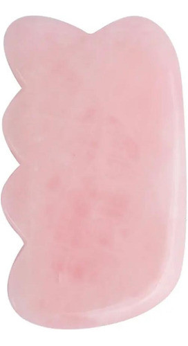 Piedra Gua Sha De Cuarzo Rosa Peine 100% Natural - Original 1