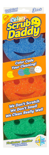 Esponja Exclusive Scrub Daddy Sin Rayones Multiusos X3u 0