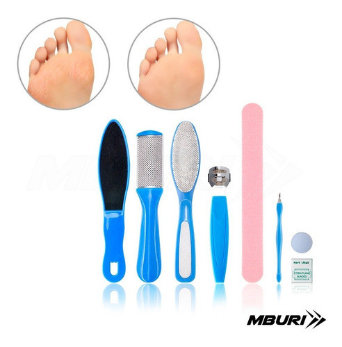 Set Podologia Pedicuria Callos Lima Y Escofina Durezas  Pies 1