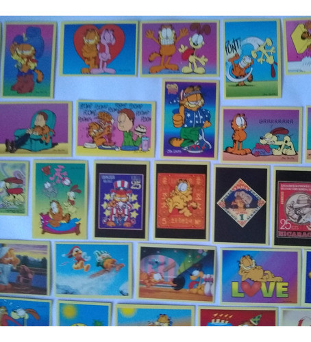 Garfield Trading Cards - Ultra Figus -45 Tc + 19 Minifigus 1