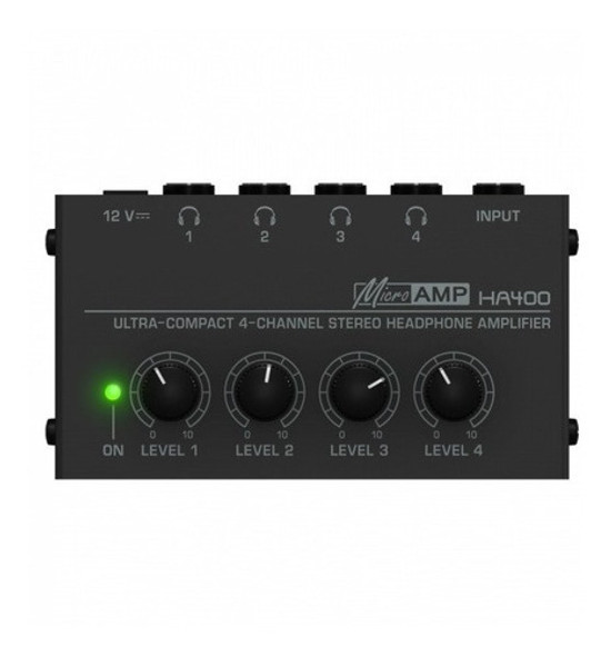 Amplificador De Auriculares 4 Canales Estéreo Ha400 0