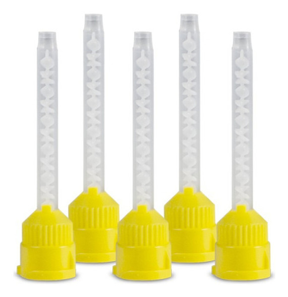 Puntas Mezcladoras - Odontología X 10 Amarillas Universales 0