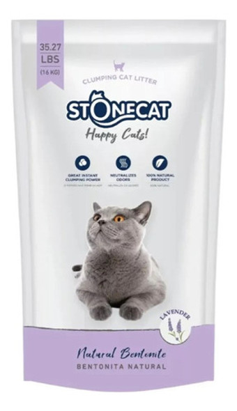 Bolsa Piedra Stonecat Lavanda 16 Kg 0
