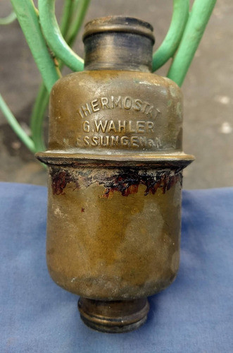 Termostato Tractor Antiguo Aleman G. Wahler  Bronce 0