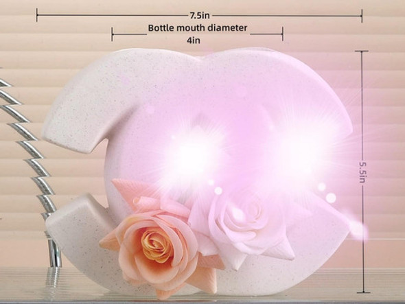 Jarrón Cerámico Minimalista Florero 14x18cm Blanco 1