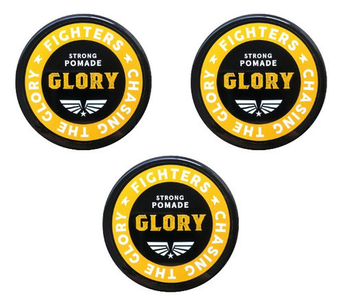Pomada Fighters Glory Fuerte Cera Cabello X 3 Unidades 0