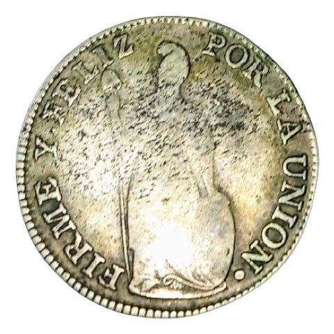 Moneda De Peru Plata  4 Reales 1836 B  Cuzco Vf Km 151.1 1