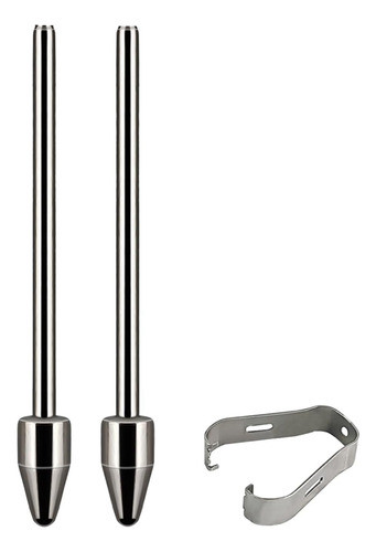 Pacote Com 2 Pontas De Reposição De Metal Compatíveis Com Fo 0