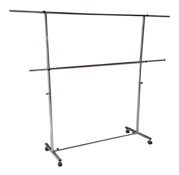 Perchero Doble Extensible Hasta 190x190. Cromado. Cordoba 0