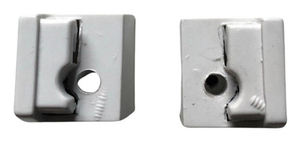 2 Soportes Manija Cocina Domec Paola Apolo Blanco 0