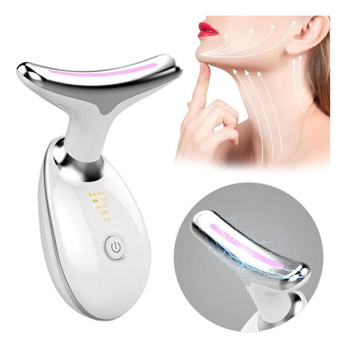 Massageador Facial Elétrico Para Pescoço E Face Usb 0