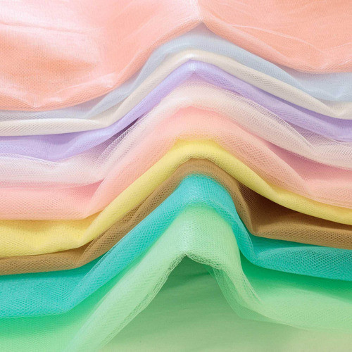 Kit Tecido Tule Tons Pastéis - Pacote 10 Metros - 10 Cores 1