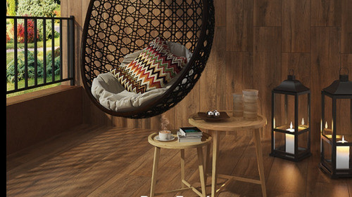 Porcelanato Articons Wood Roble 20x120 Caja Beige. 1