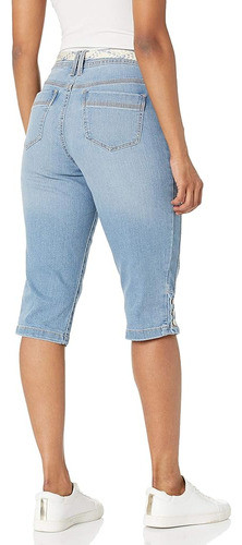 Gloria Vanderbilt Talla Mujer Mila Pantalón Corto Skimmer Co 1