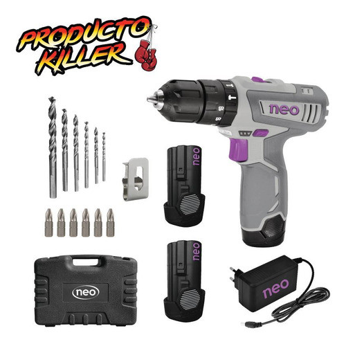 Taladro Atornillador Bat Neo Litio 12v Ta1210 C/maleta Ynter 0